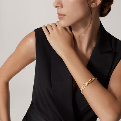 [Stars Jewelry]PANTHERE HALF DIAMOND ON CHAIN BRACELET
