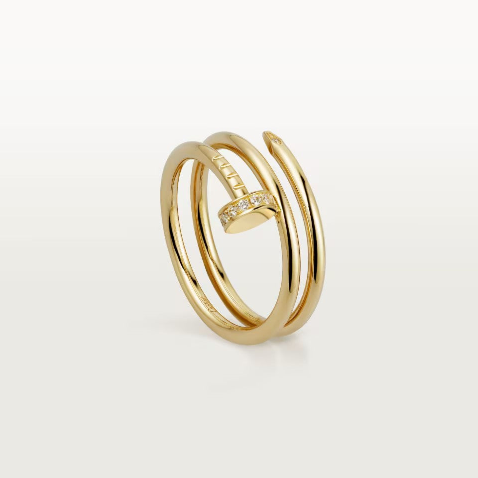 [Stars Jewelry]JUSTE RING 4.8MM HALF DIAMOND
