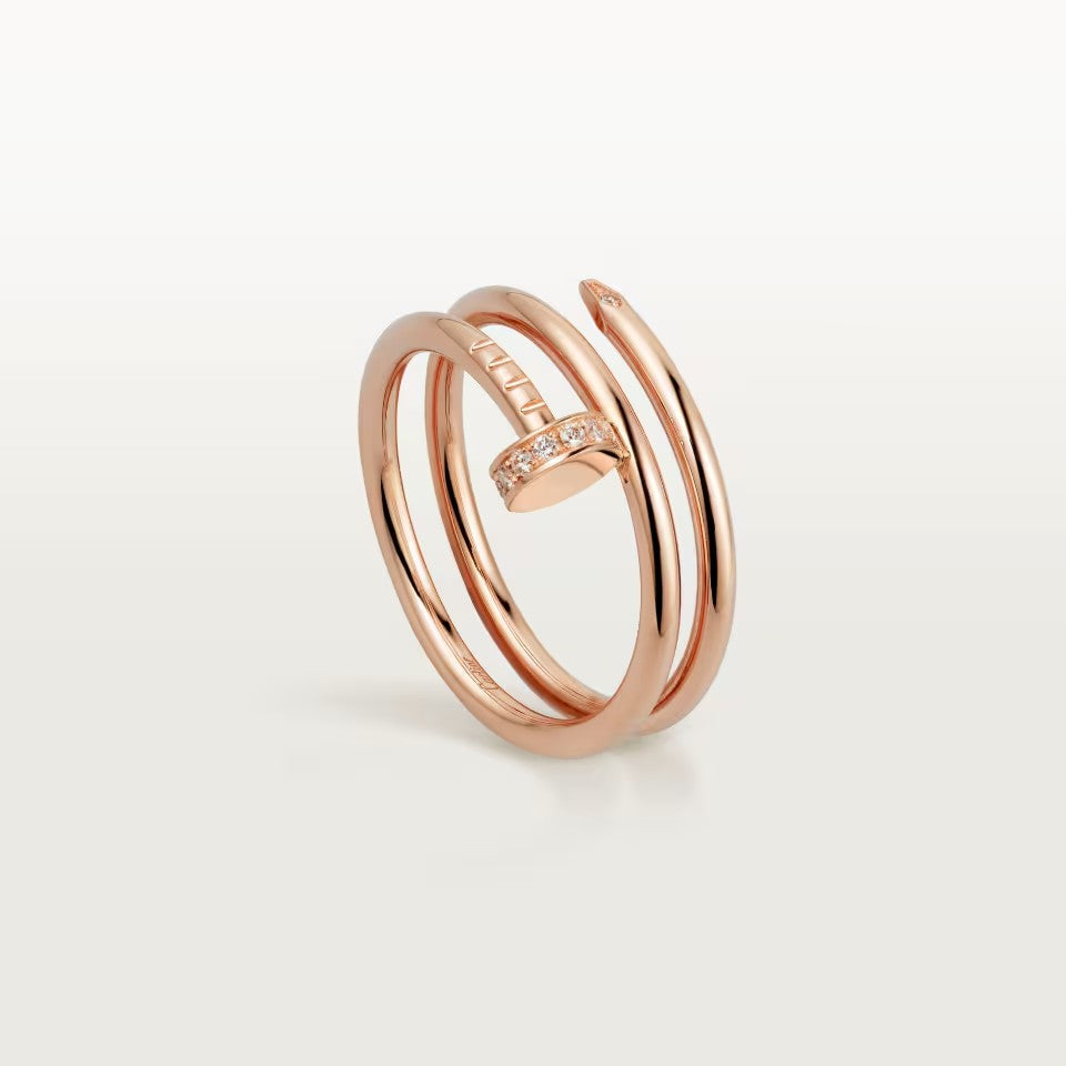 [Stars Jewelry]JUSTE RING 4.8MM HALF DIAMOND