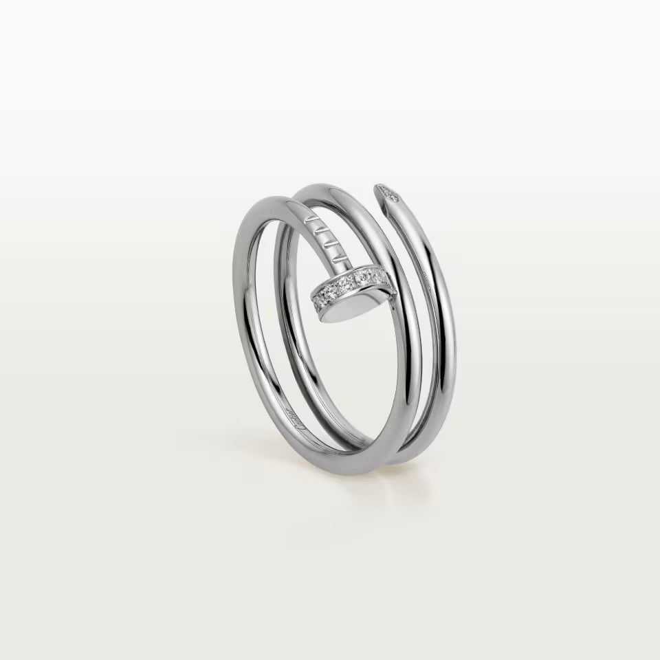 [Stars Jewelry]JUSTE RING 4.8MM HALF DIAMOND
