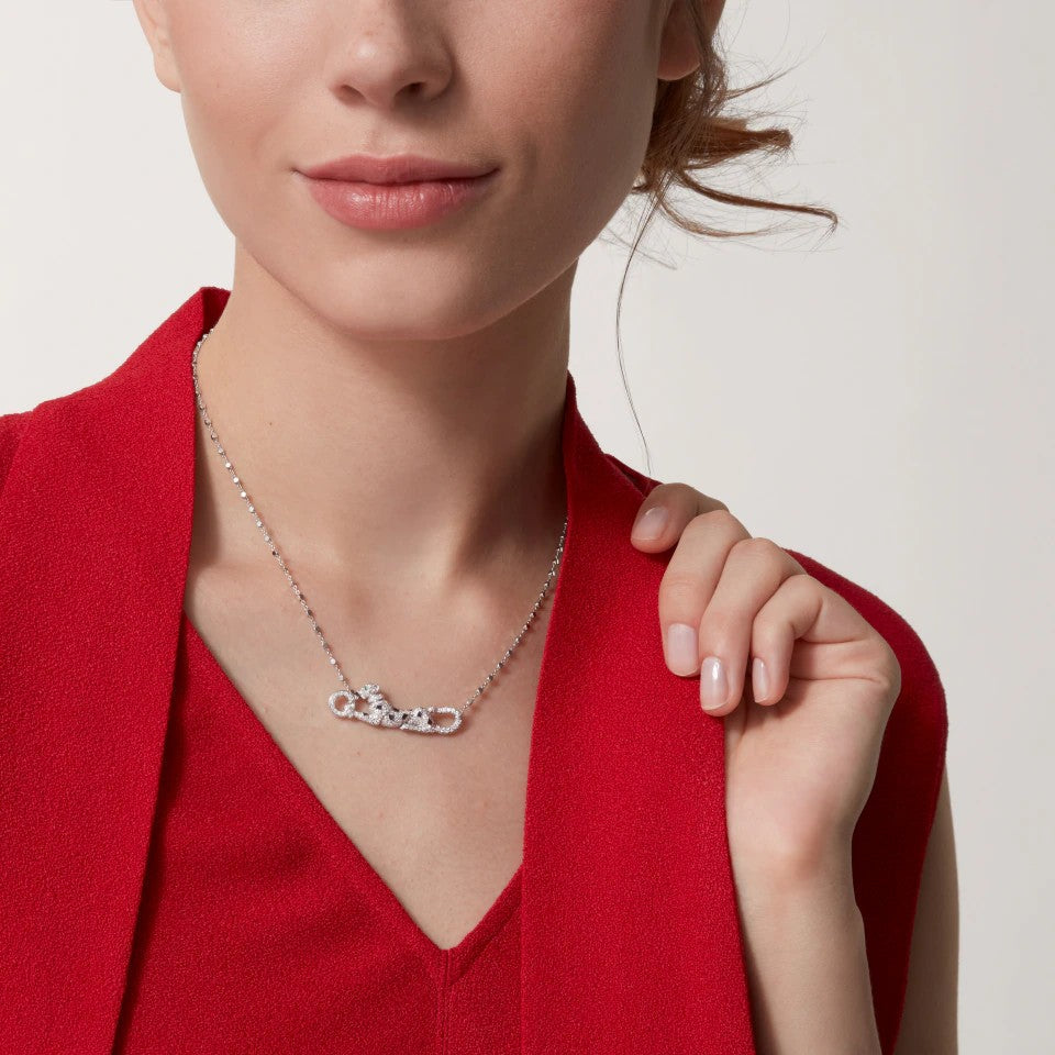 [Stars Jewelry]PANTHERE PAVED DIAMOND NECKLACE