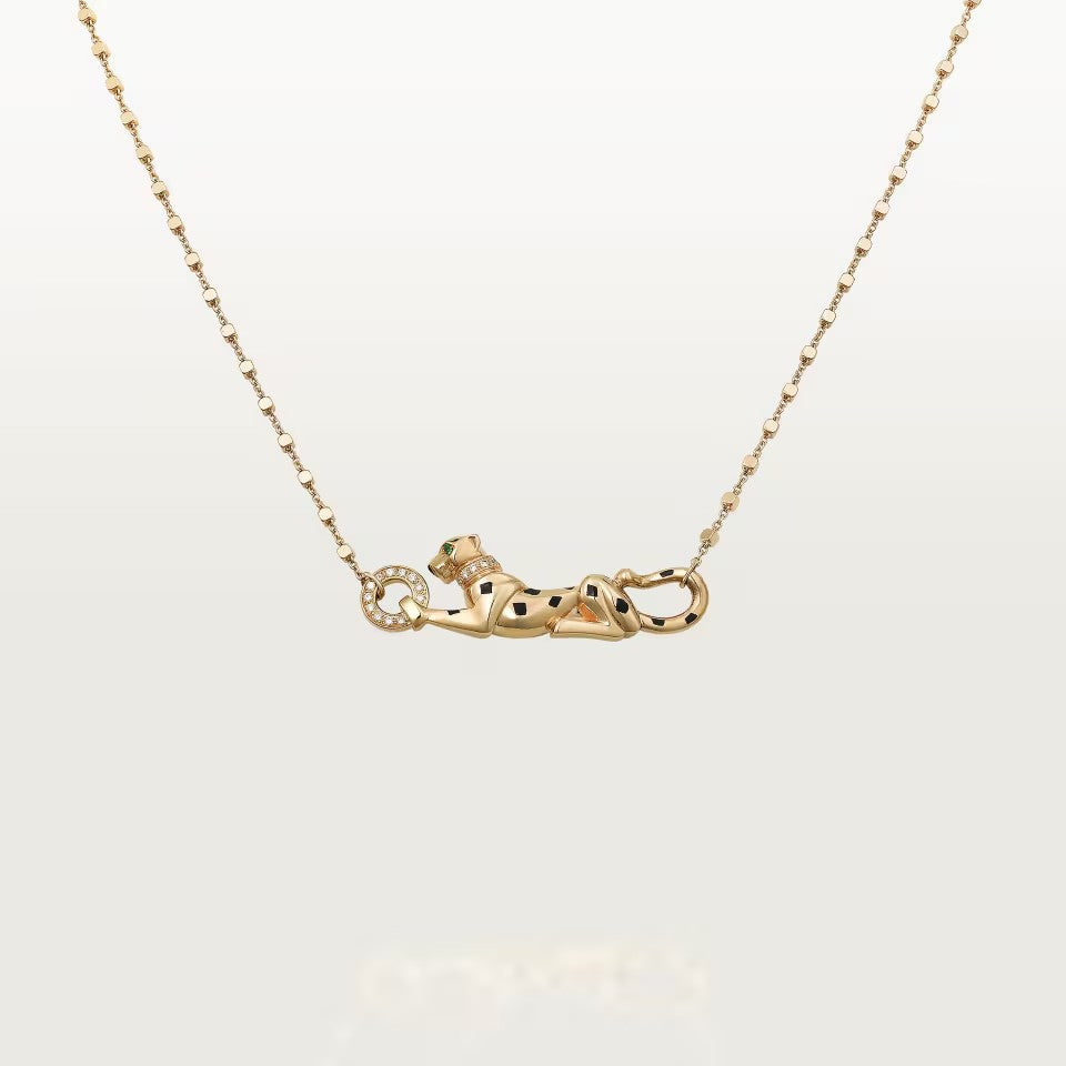 [Stars Jewelry]PANTHERE FULL DIAMOND NECKLACE