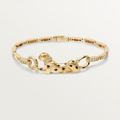 [Stars Jewelry]PANTHERE HALF DIAMOND ON CHAIN BRACELET