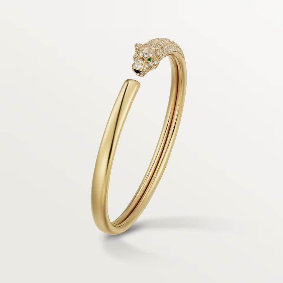 [Stars Jewelry]PANTHERE HALF DIAMOND OPEN BRACELET