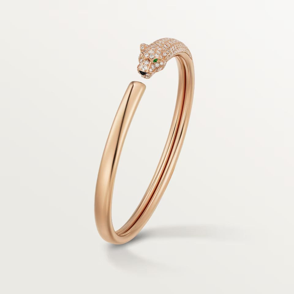 [Stars Jewelry]PANTHERE HALF DIAMOND OPEN BRACELET