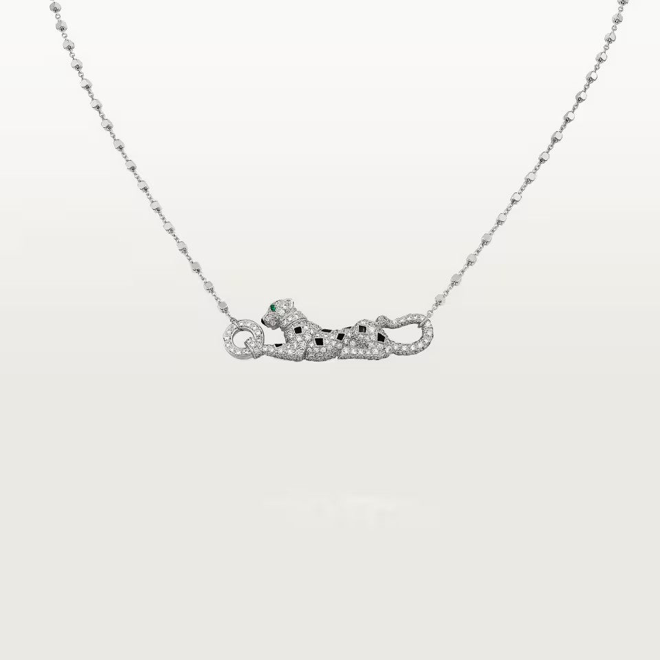 [Stars Jewelry]PANTHERE PAVED DIAMOND NECKLACE