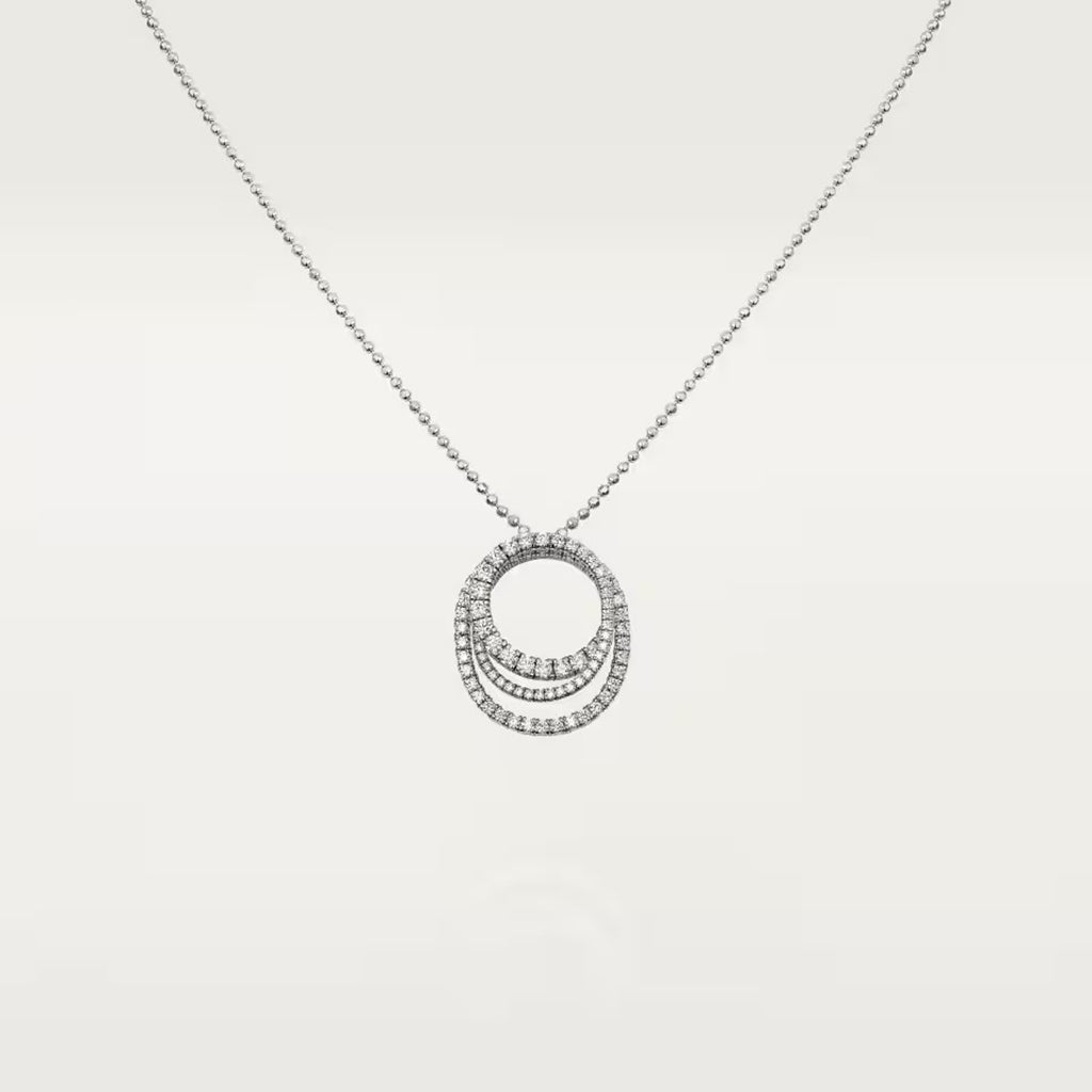 [Stars Jewelry]ETINCELLE  FULL DIAMOND NECKLACE