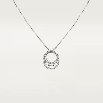 [Stars Jewelry]ETINCELLE  FULL DIAMOND NECKLACE