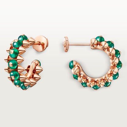 [Stars Jewelry]CLASH 7.9MM AGATE CHALCEDONY EARRINGS