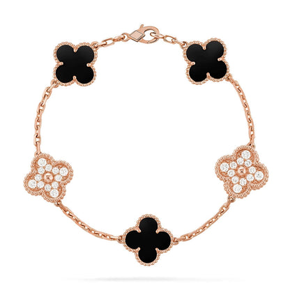 [Stars Jewelry] CLOVER 5 MOTIF ONYXS BRACELET COLLECTION