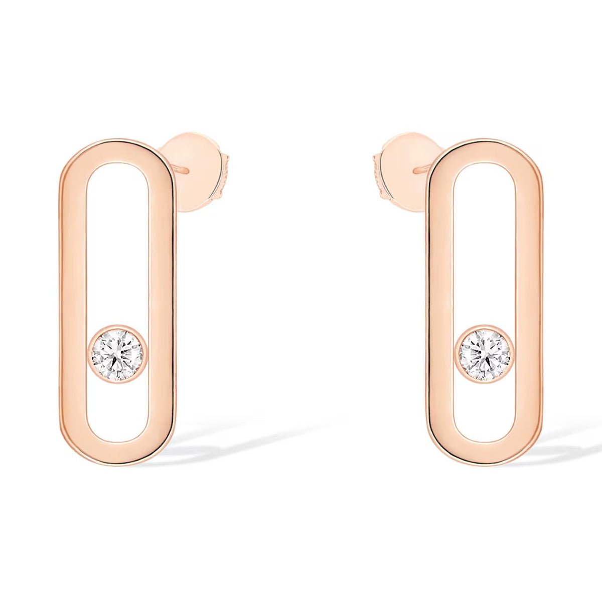 [Stars Jewelry]MOVE UNO SMALL 1 DIAMOND EARRINGS