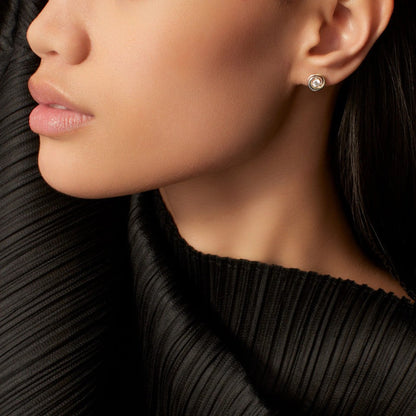 [Stars Jewelry]TRINITY STUD DIAMOND EARRINGS
