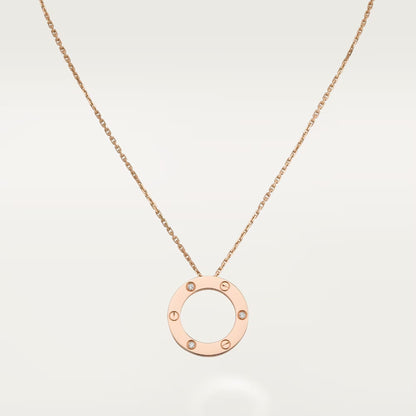 [Stars Jewelry]LOVE NECKLACE 16MM 3 DIAMONDS