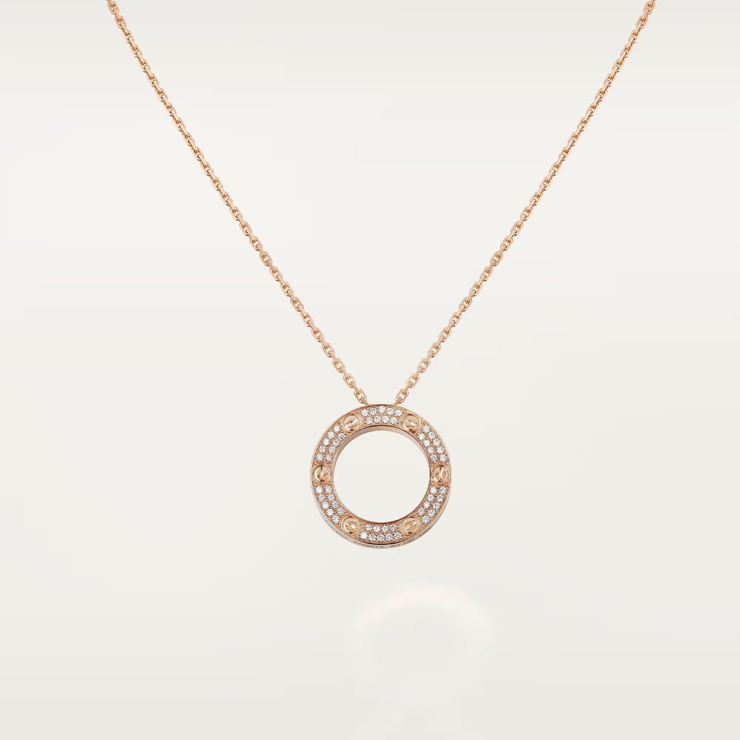 [Stars Jewelry]LOVE NECKLACE 16MM  FULL DIAMOND