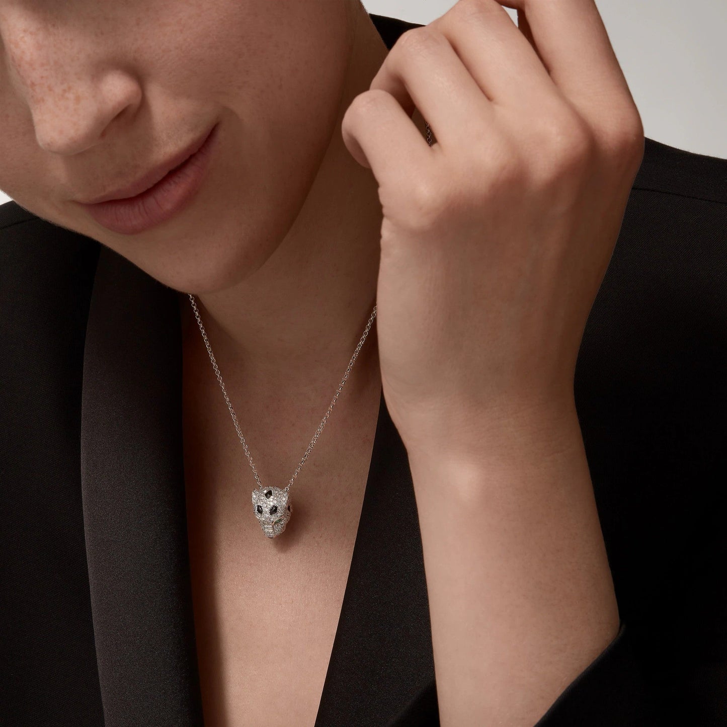 [Stars Jewelry]PANTHERE FULL DIAMOND NECKLACE