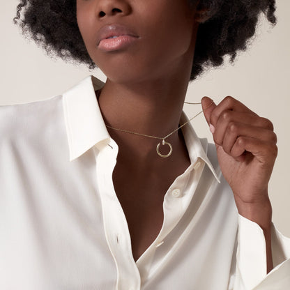[Stars Jewelry]JUSTE NECKLACE HALF DIAMOND