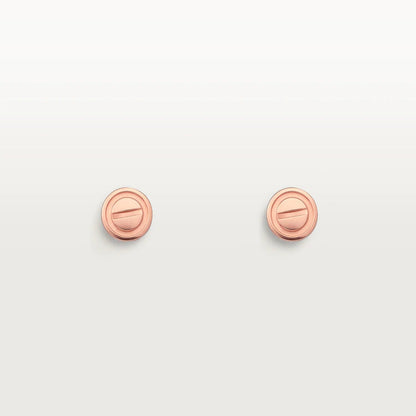[Stars Jewelry]LOVE EARRINGS PINK GOLD 10MM