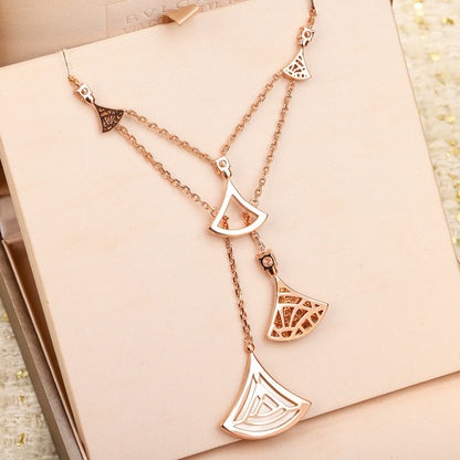 [Stars Jewelry]BVLGARI Divas’ Dream Multi-Fan Tassel Necklace