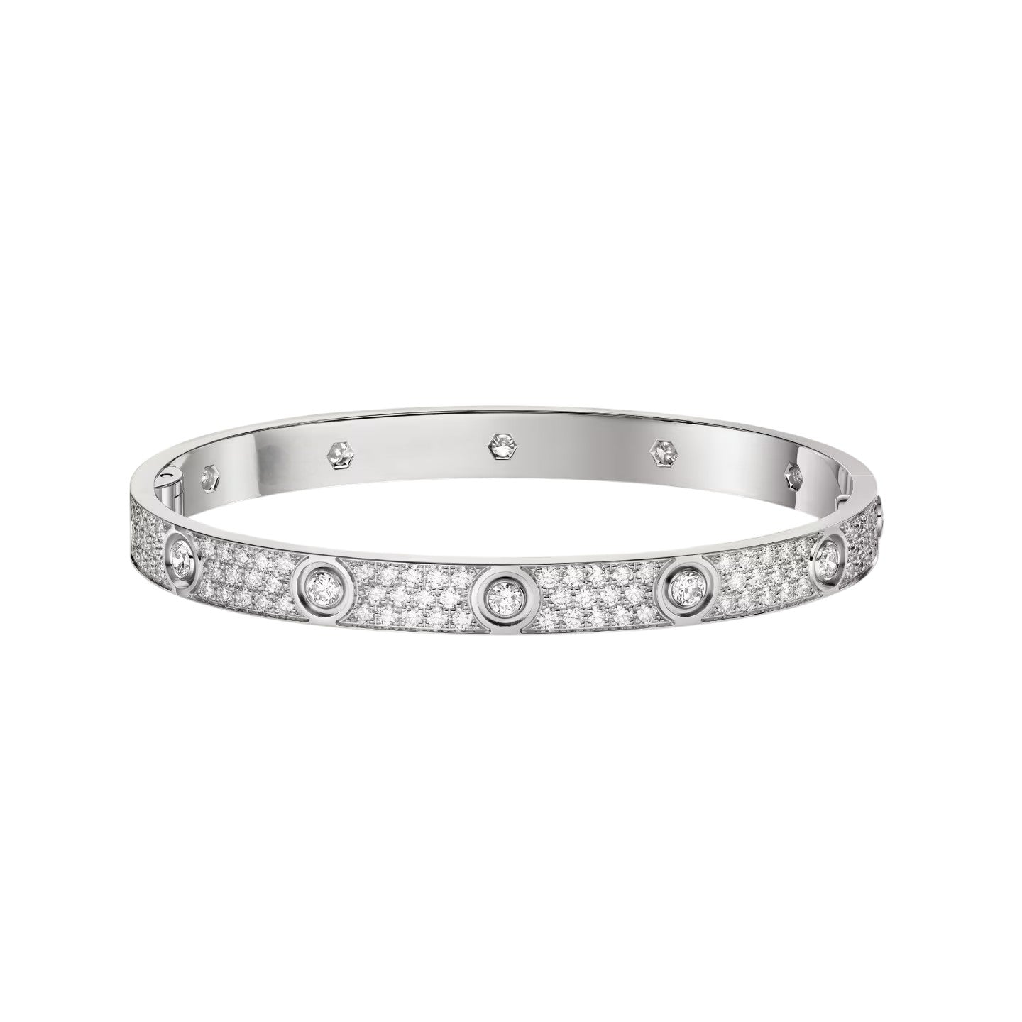 [Stars Jewelry]LOVE BRACELET 6.1MM DIAMOND-PAVED 10 BIG DIAMONDS