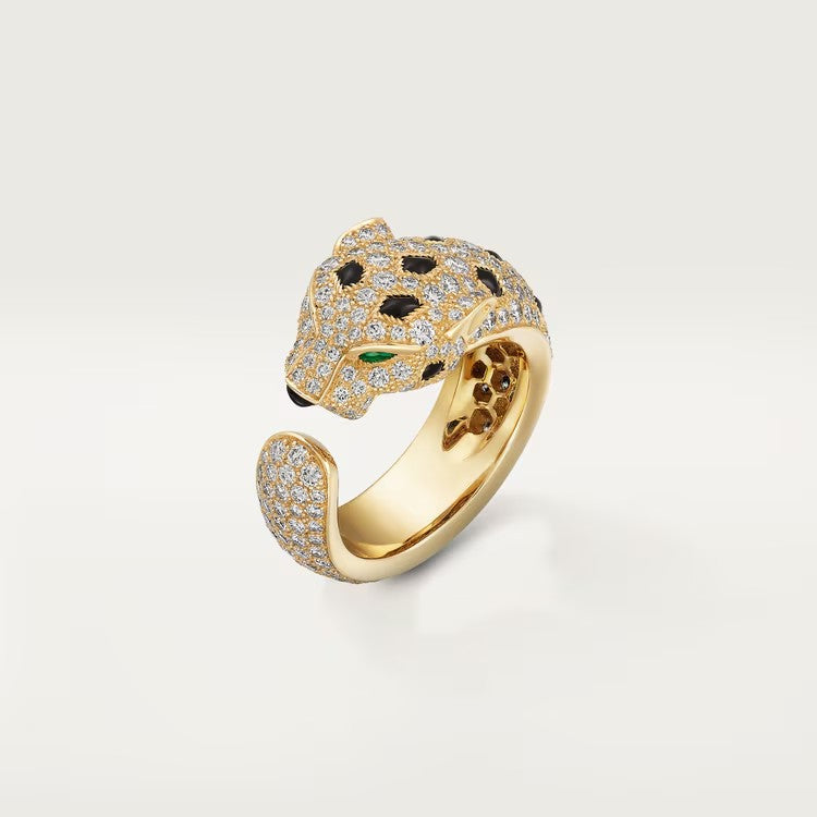 [Stars Jewelry]PANTHERE SPOTTED FULL DIAMOND MEDIUM RING