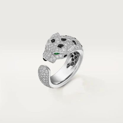 [Stars Jewelry]PANTHERE SPOTTED FULL DIAMOND MEDIUM RING