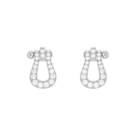 [Stars Jewelry]FORCE 10 FULL DIAMOND STUD EARRINGS MINI MODEL