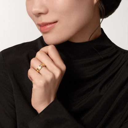 [Stars Jewelry]LOVE 5.5MM 6 DIAMOND RING