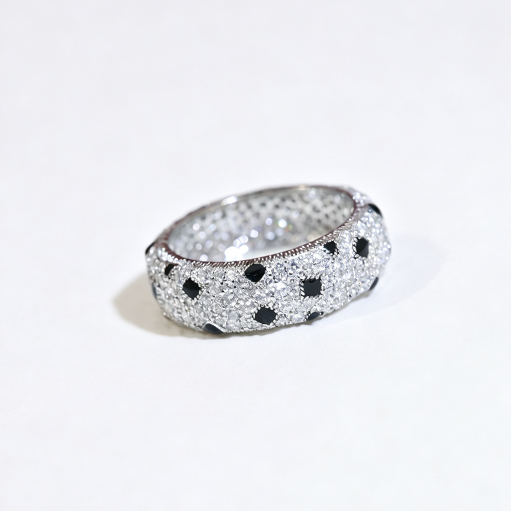 [Stars Jewelry]PANTHERE SPOTTED FULL DIAMOND RING