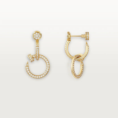[Stars Jewelry]JUSTE FULL DIAMOND DOUBLE EARRINGS