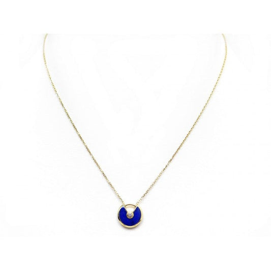 [Stars Jewelry]AMULETTE ROSE GOLD AGATE NECKLACE