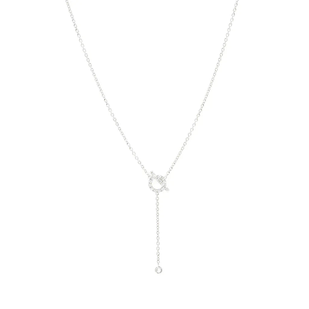[Stars Jewelry]FINESSE SILVER DIAMOND NECKLACE