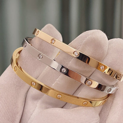 [Stars Jewelry]LOVE BRACELET 3.65MM 10 DIAMONDS