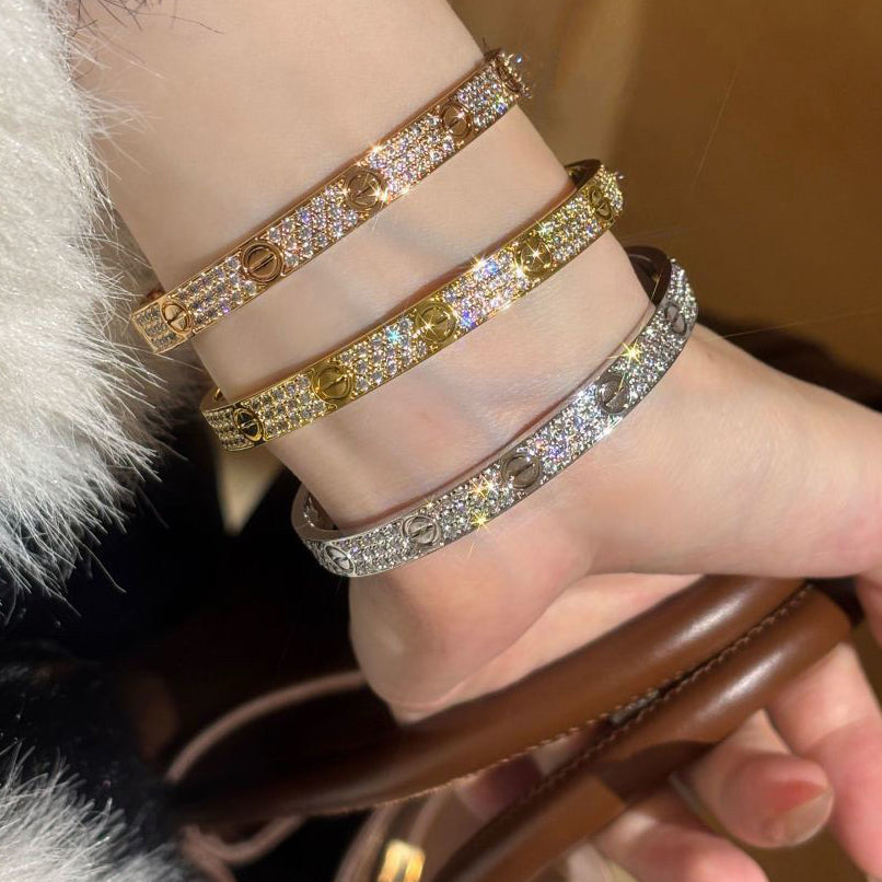 [Stars Jewelry]LOVE BRACELET 6.1MM DIAMOND-PAVED
