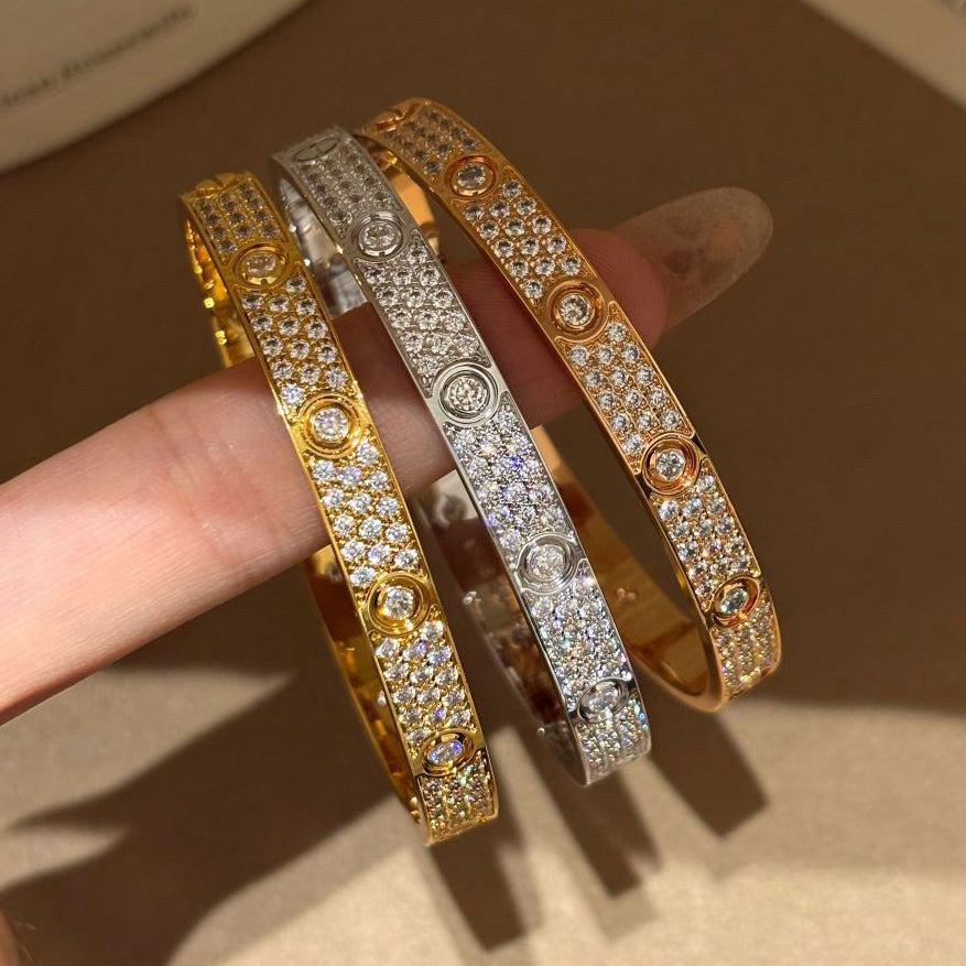 [Stars Jewelry]LOVE BRACELET 6.1MM DIAMOND-PAVED 10 BIG DIAMONDS