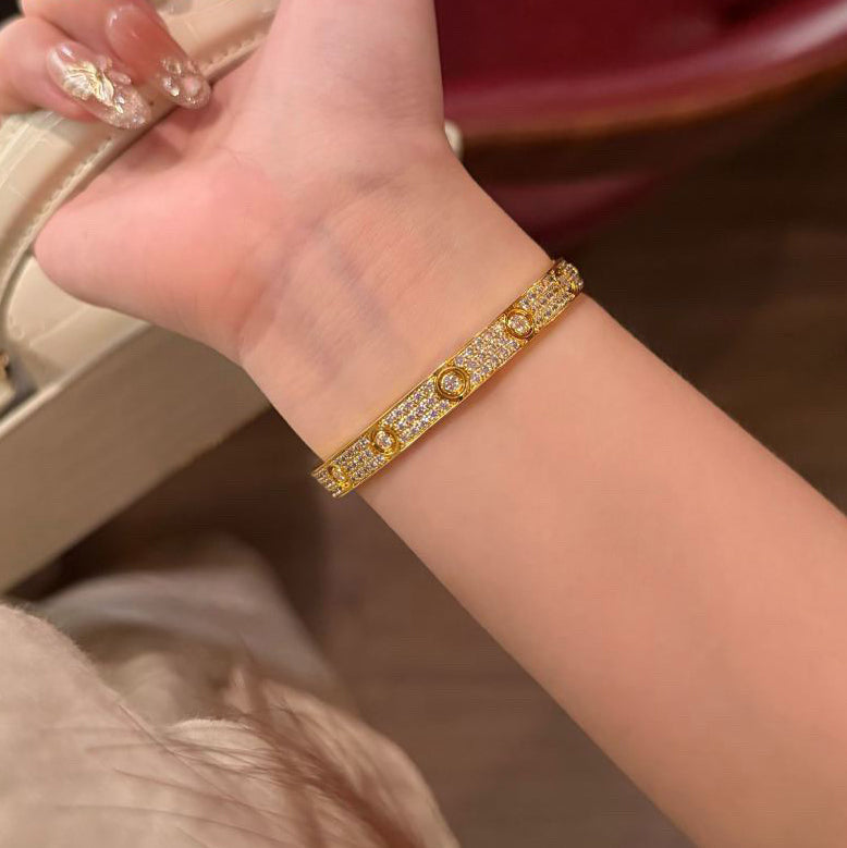 [Stars Jewelry]LOVE BRACELET 6.1MM DIAMOND-PAVED 10 BIG DIAMONDS