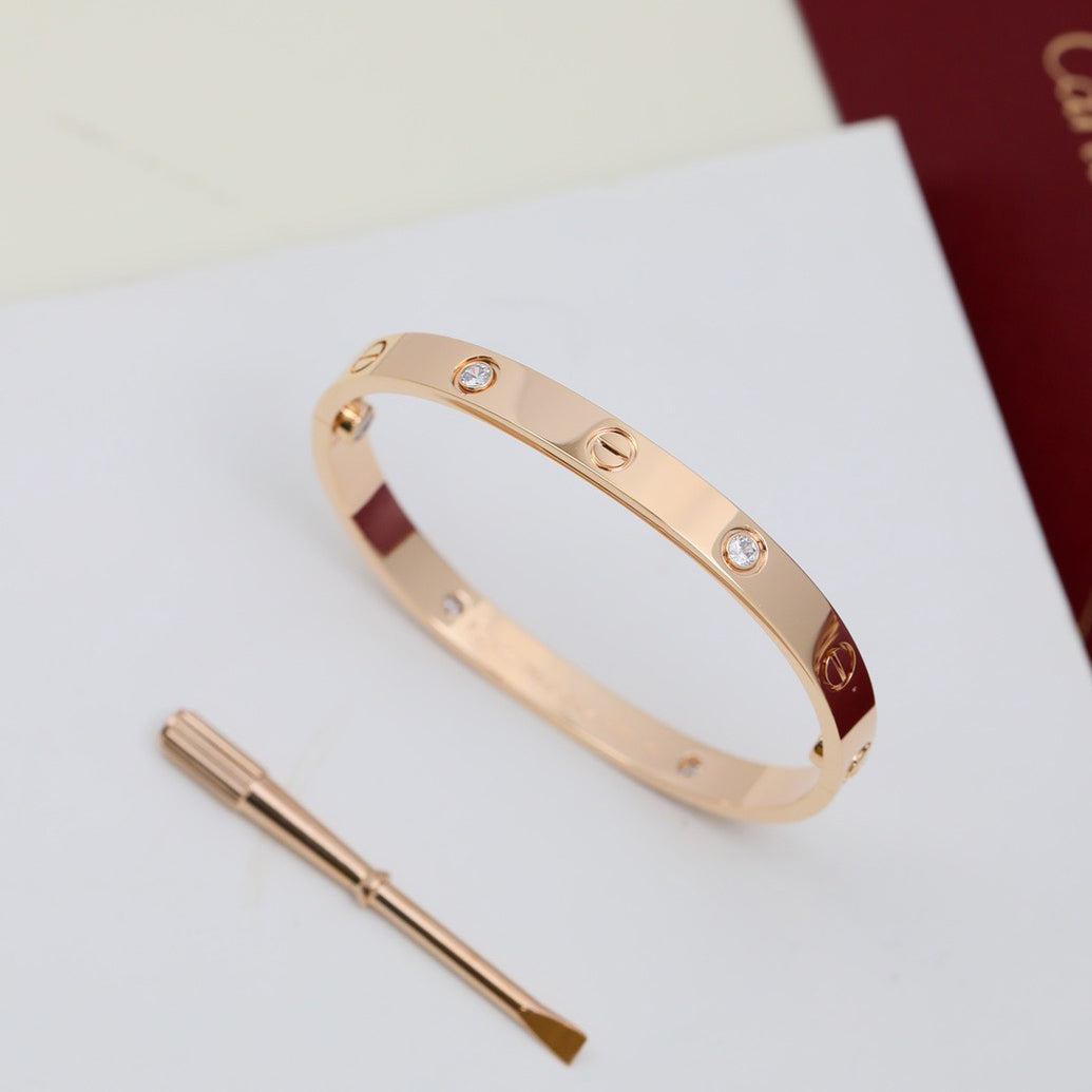 [Stars Jewelry]LOVE BRACELET 6.1MM 4 DIAMONDS