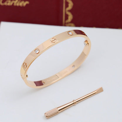 [Stars Jewelry]LOVE BRACELET 6.1MM 4 DIAMONDS