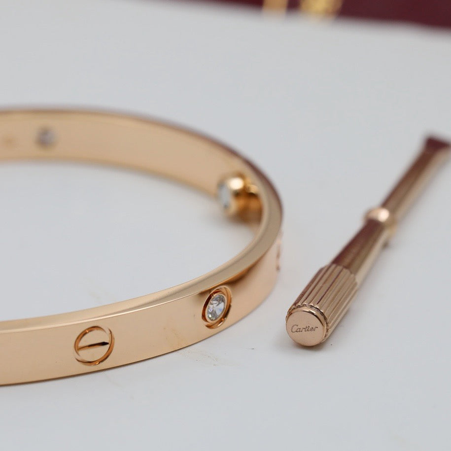 [Stars Jewelry]LOVE BRACELET 6.1MM 4 DIAMONDS