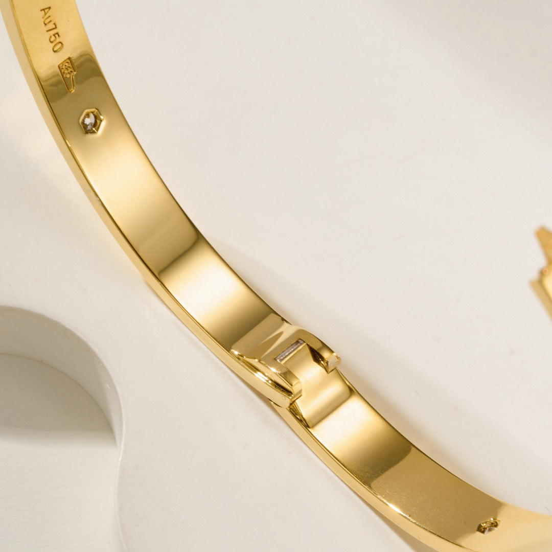 [Stars Jewelry]LOVE BRACELET 6.1MM 4 DIAMONDS