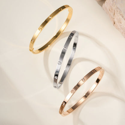 [Stars Jewelry]LOVE BRACELET 3.65MM 6 DIAMONDS