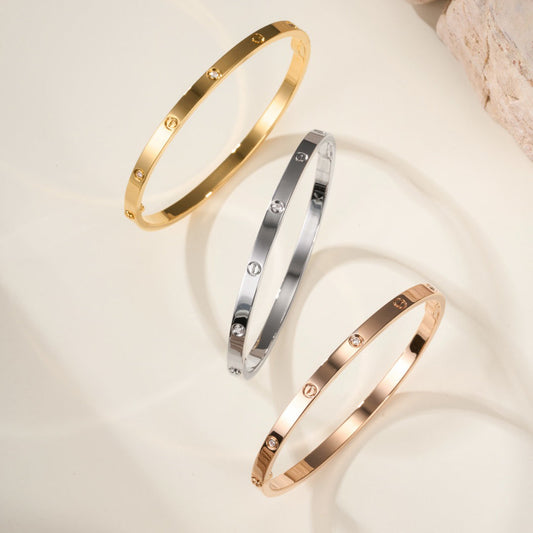 [Stars Jewelry]LOVE BRACELET 3.65MM 6 DIAMONDS