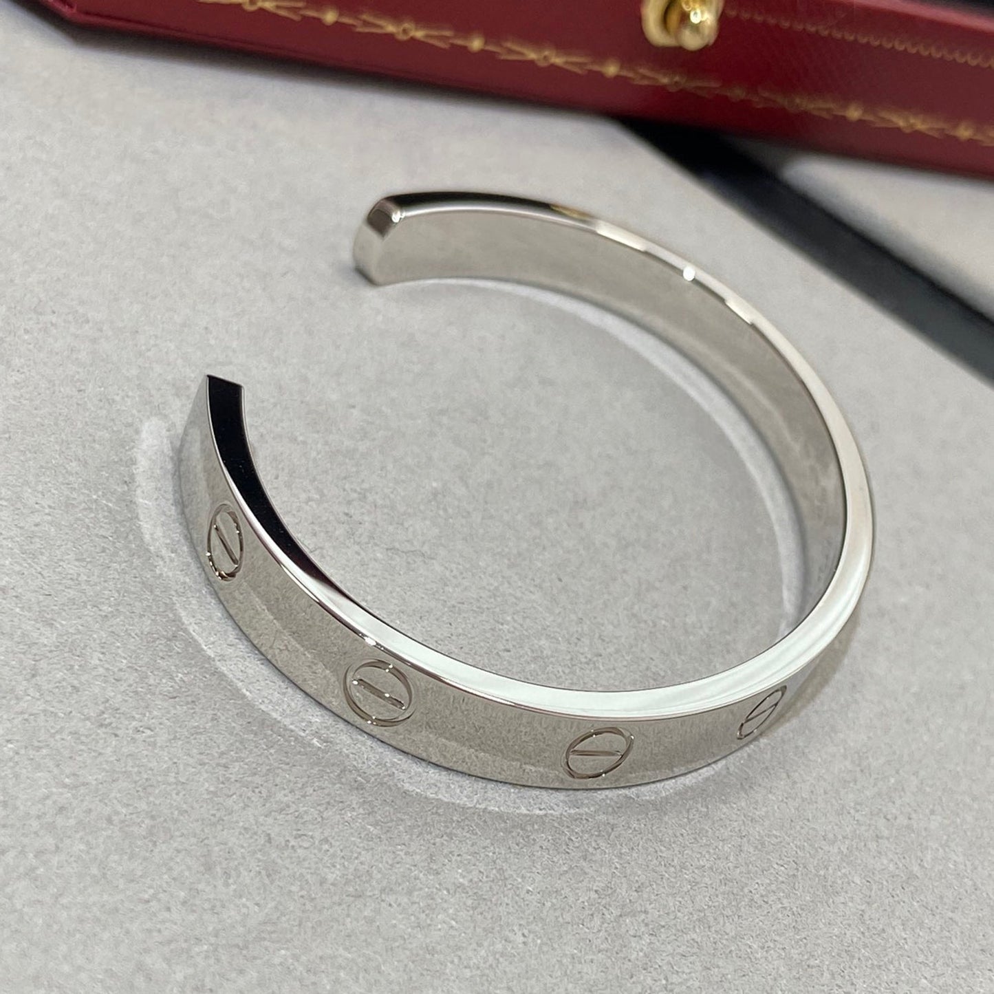 [Stars Jewelry]LOVE BRACELET 6.1MM 1 DIAMOND OPEN CUFF