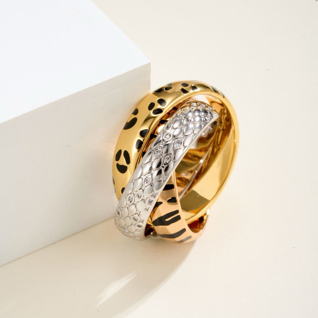 [Stars Jewelry]TRINITY  RING LEOPARD PRINT