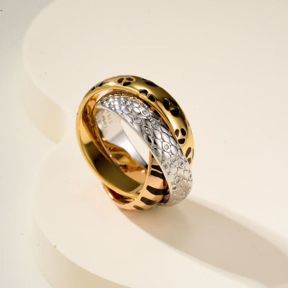 [Stars Jewelry]TRINITY  RING LEOPARD PRINT