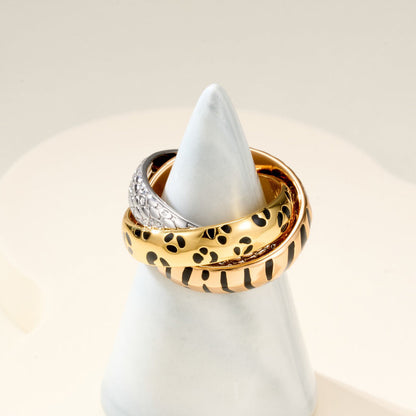 [Stars Jewelry]TRINITY  RING LEOPARD PRINT