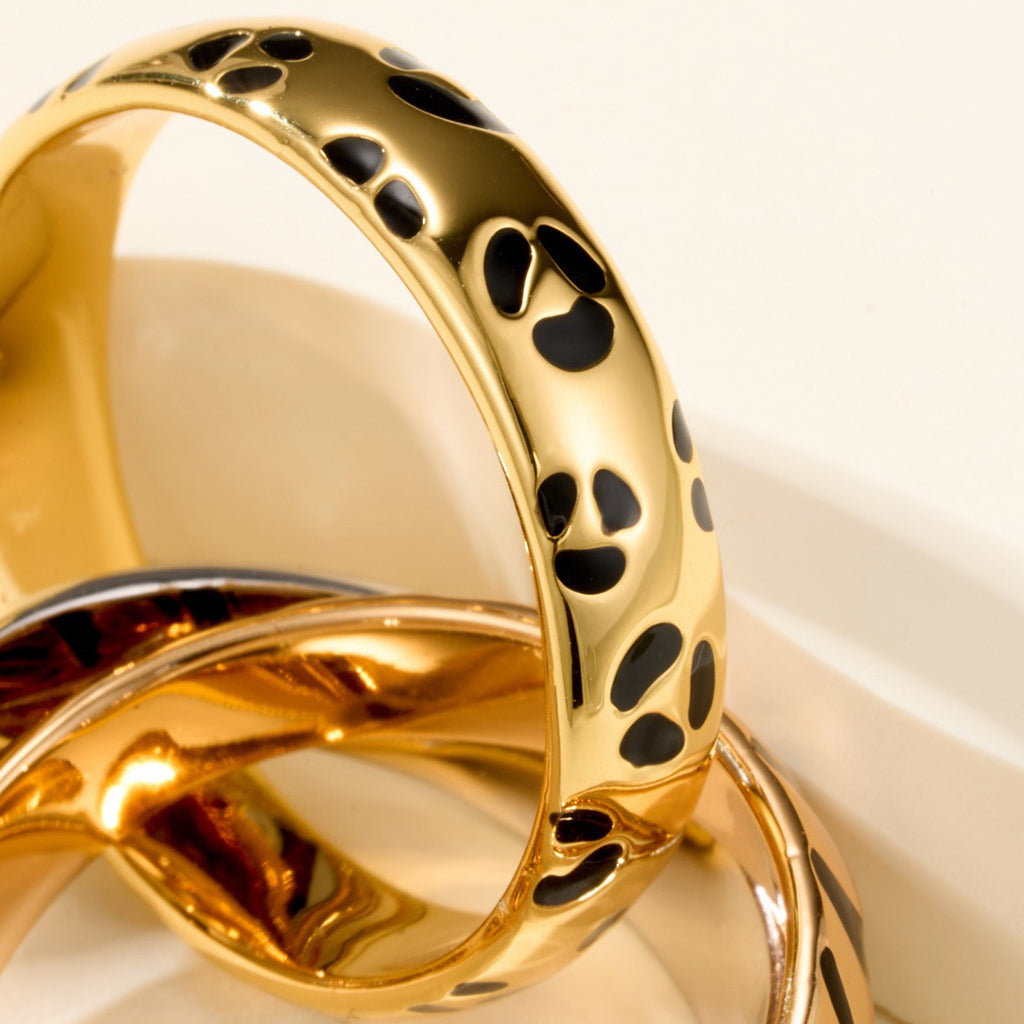 [Stars Jewelry]TRINITY  RING LEOPARD PRINT