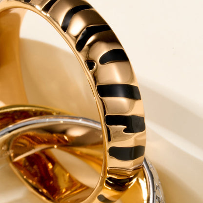 [Stars Jewelry]TRINITY  RING LEOPARD PRINT