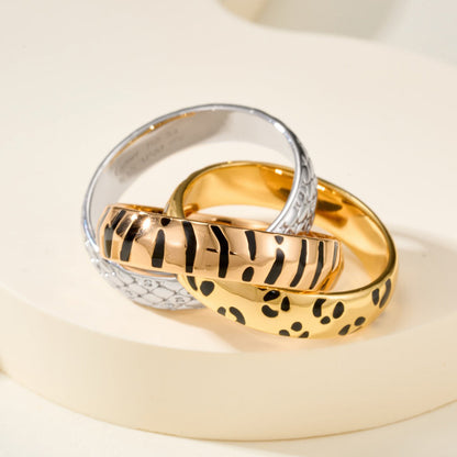[Stars Jewelry]TRINITY  RING LEOPARD PRINT