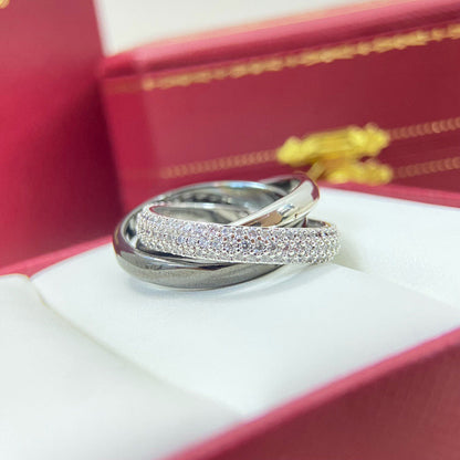 [Stars Jewelry]TRINITY 3.2MM RING BLACK CERAMIC
