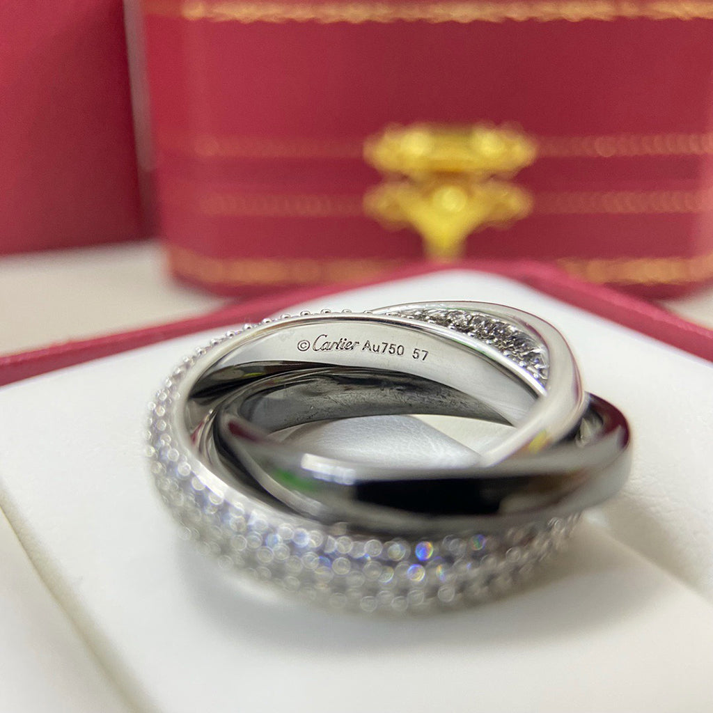 [Stars Jewelry]TRINITY 3.2MM RING BLACK CERAMIC